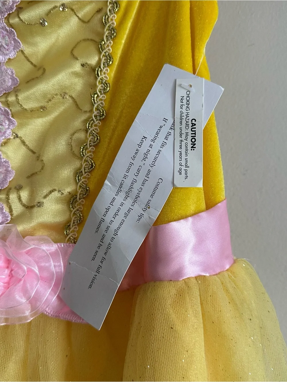 NWT Disney Store Princess Belle Dress Beauty & The Beast Costume Girls Large 10